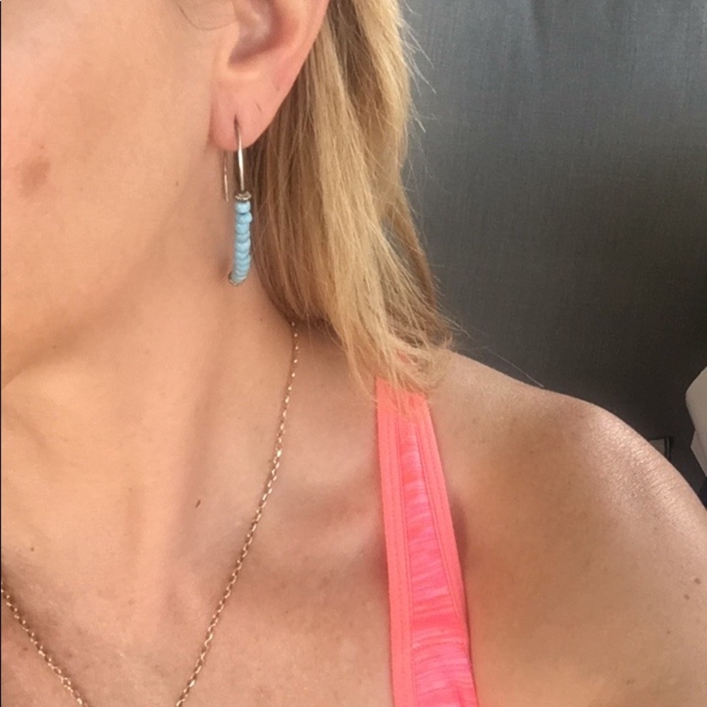 Turquoise earrings - Picture 2 of 5